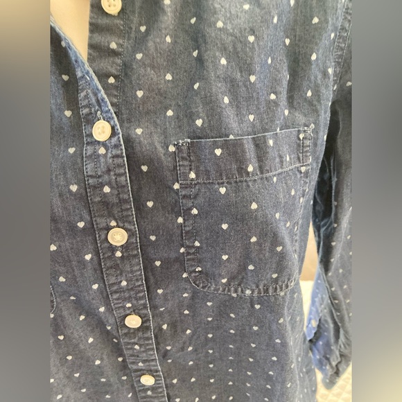 LOFT Softened Button Down Shirt Size L EUC - Picture 4 of 11